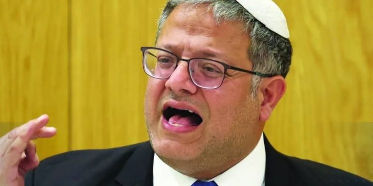 بن غفير يطالب جيش الاحتلال بهدم منازل الفلسطينيين عقب هجوم قرب نابلس