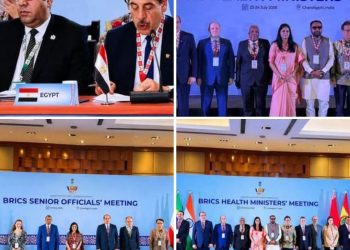 نائب وزير الصحة يستعرض تجربة مصر فى تطوير المنظومة الصحية خلال اجتماع وزراء صحة دول «بريكس» بالهند