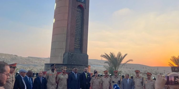 السفير الليبي يفتتح النصب التذكاري لشهداء الجيش الليبي بالقاهرة