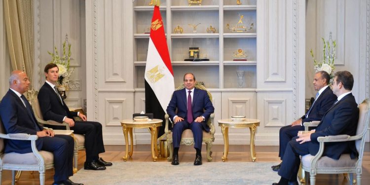 رئيس جمهورية مصر العربية يستقبل صهر الرئيس الأمريكي
