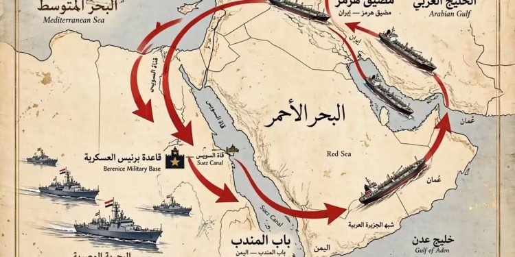 باب المندب وهرمز: كيف تتحكم مصر في أنفاس العالم.. ولماذا تخاف إسرائيل وأمريكا