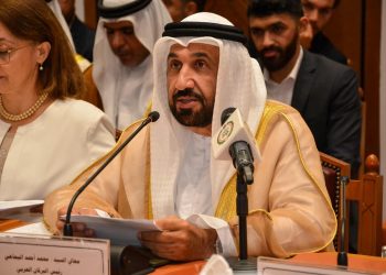رئيس البرلمان العربي يلقي كلمة أمام الملتقى الثاني للقيادات العربية الشابة بمقر جامعة الدول العربية