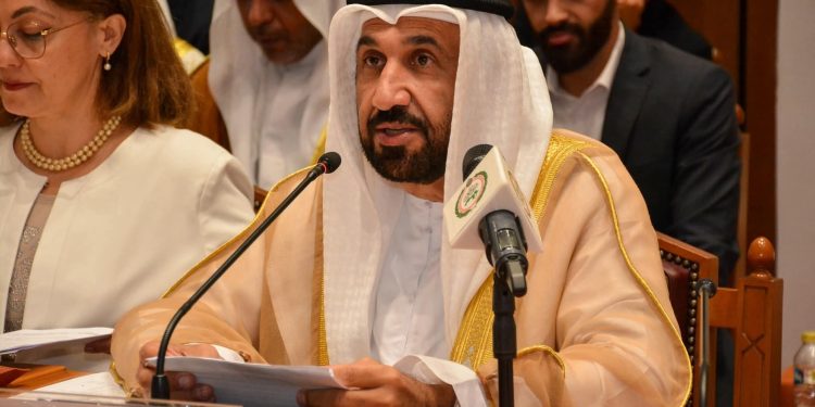 رئيس البرلمان العربي يلقي كلمة أمام الملتقى الثاني للقيادات العربية الشابة بمقر جامعة الدول العربية