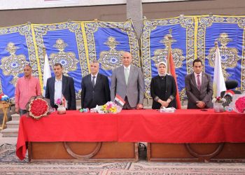 رئيس جامعة مدينة السادات يشهد احتفالية كلية التربية بانتصارات أكتوبر واستقبال الطلاب الجدد.