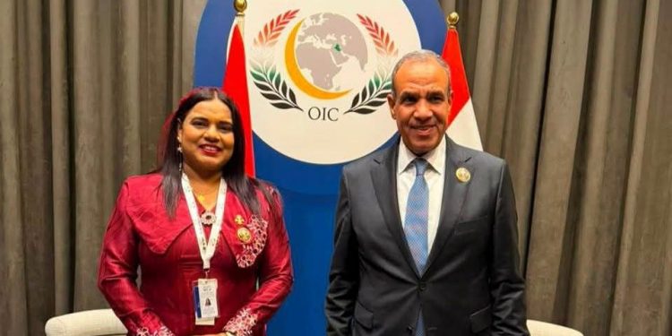 وزير الخارجية المصرية يلتقي نظيرته المالديفية