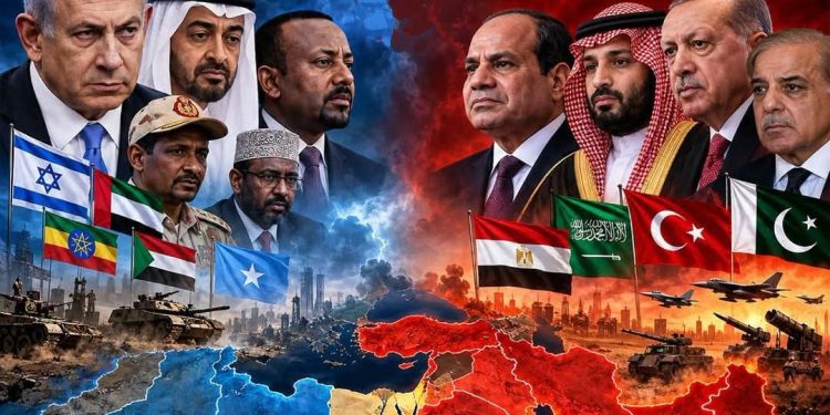 خريطة نتنياهو تثير تساؤلات حول توازنات المنطقة.. هل تتشكل محاور جديدة فى الشرق الأوسط والقرن الإفريقى؟