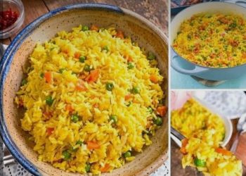 طريقة  سهلة وبسيطة لعمل الارز بالجزر والفراخ